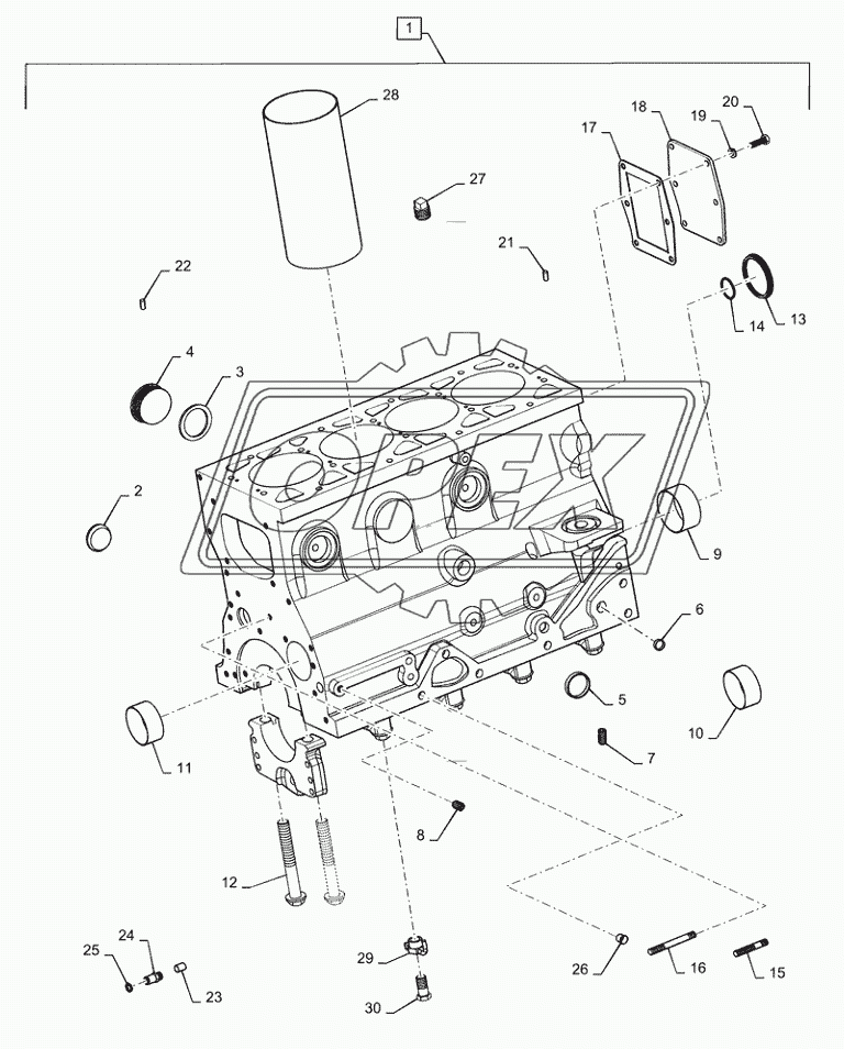 10.102.AK(01) - ENGINE, CYLINDER BLOCK