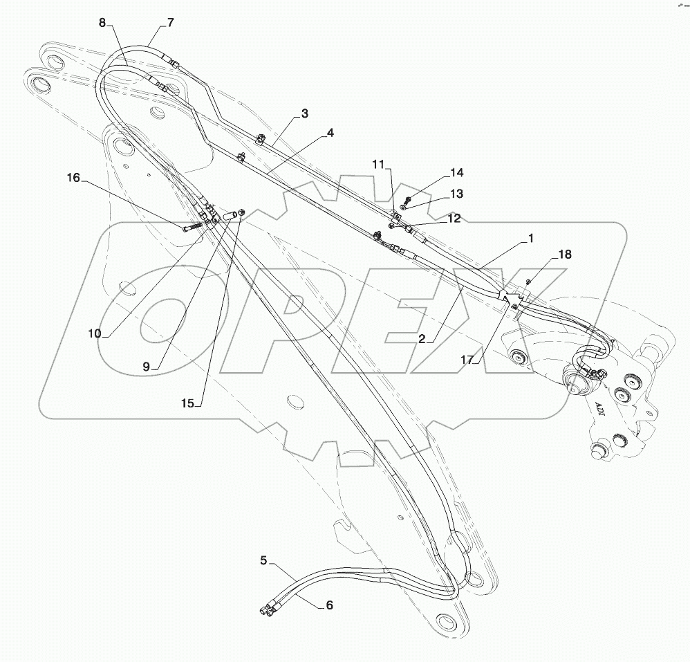  HYDRAULICS - COUPLER, BACKHOE BUCKET (STANDARD DIPPER)