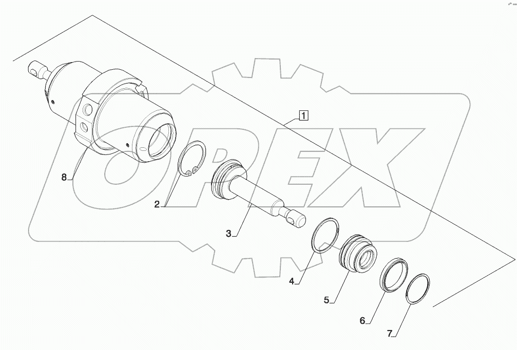  CYLINDER - COUPLER, BACKHOE BUCKET