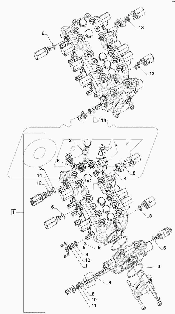  VALVE - BACKHOE CONTROL - SEAL KIT