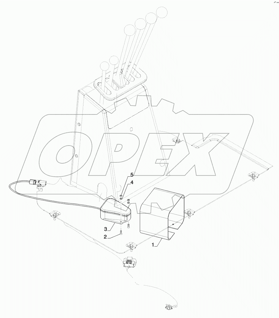  CONTROL - BACKHOE, AUXILIARY FOOT SWITCH