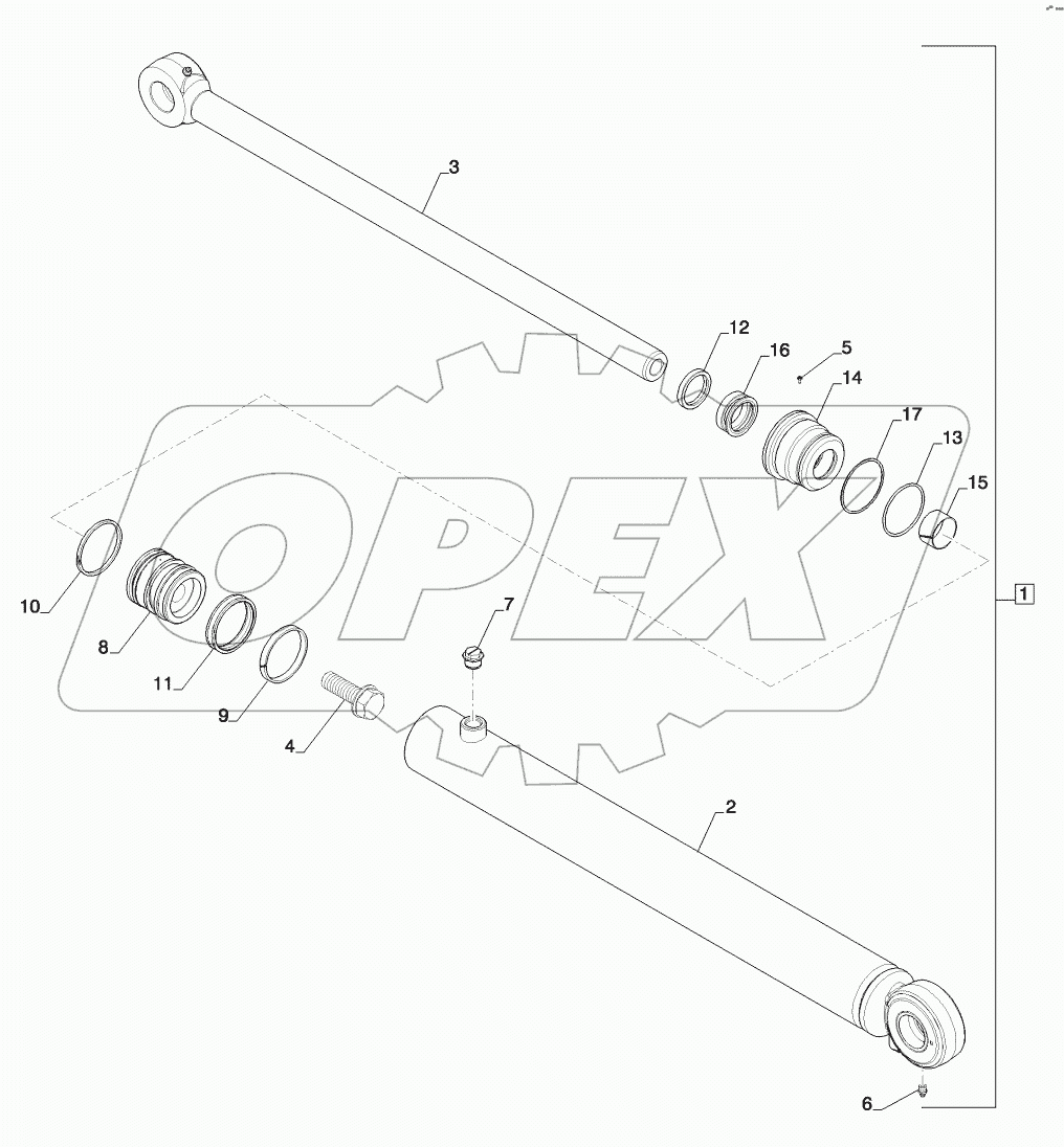  CYLINDER - LOADER LIFT (580SN)