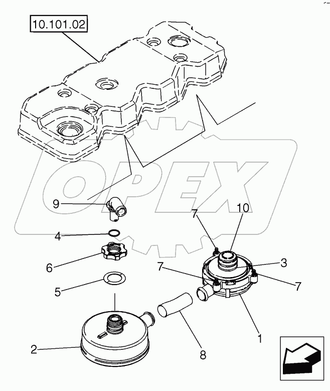  BREATHER - ENGINE (580SN, 580SN WT, 590SN)