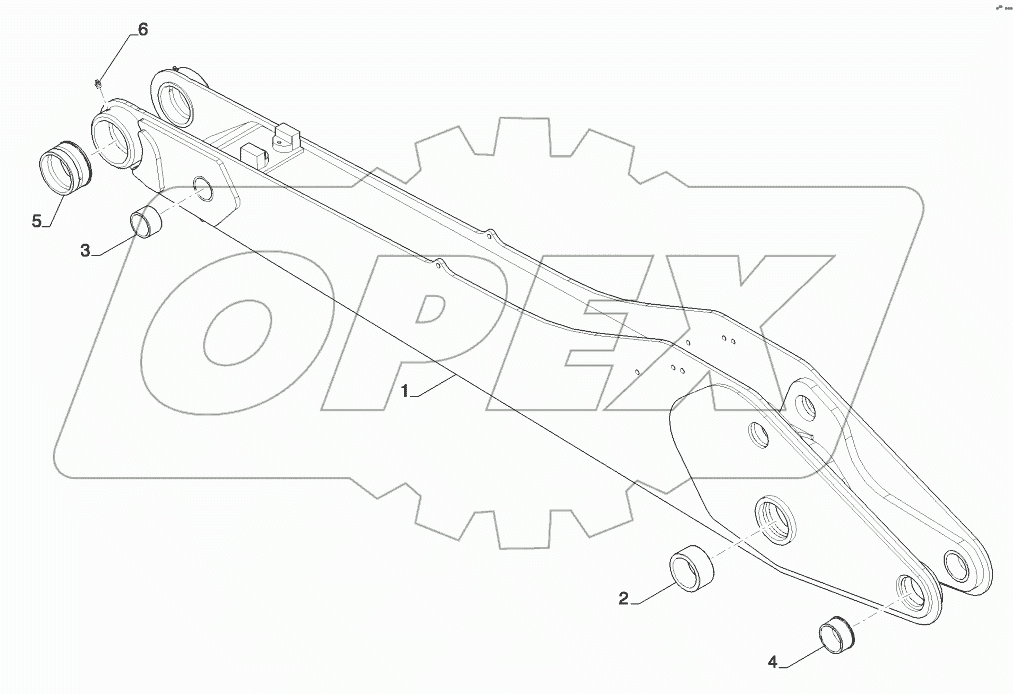  BACKHOE - DIPPER, STANDARD (580SN, 580SN WT)