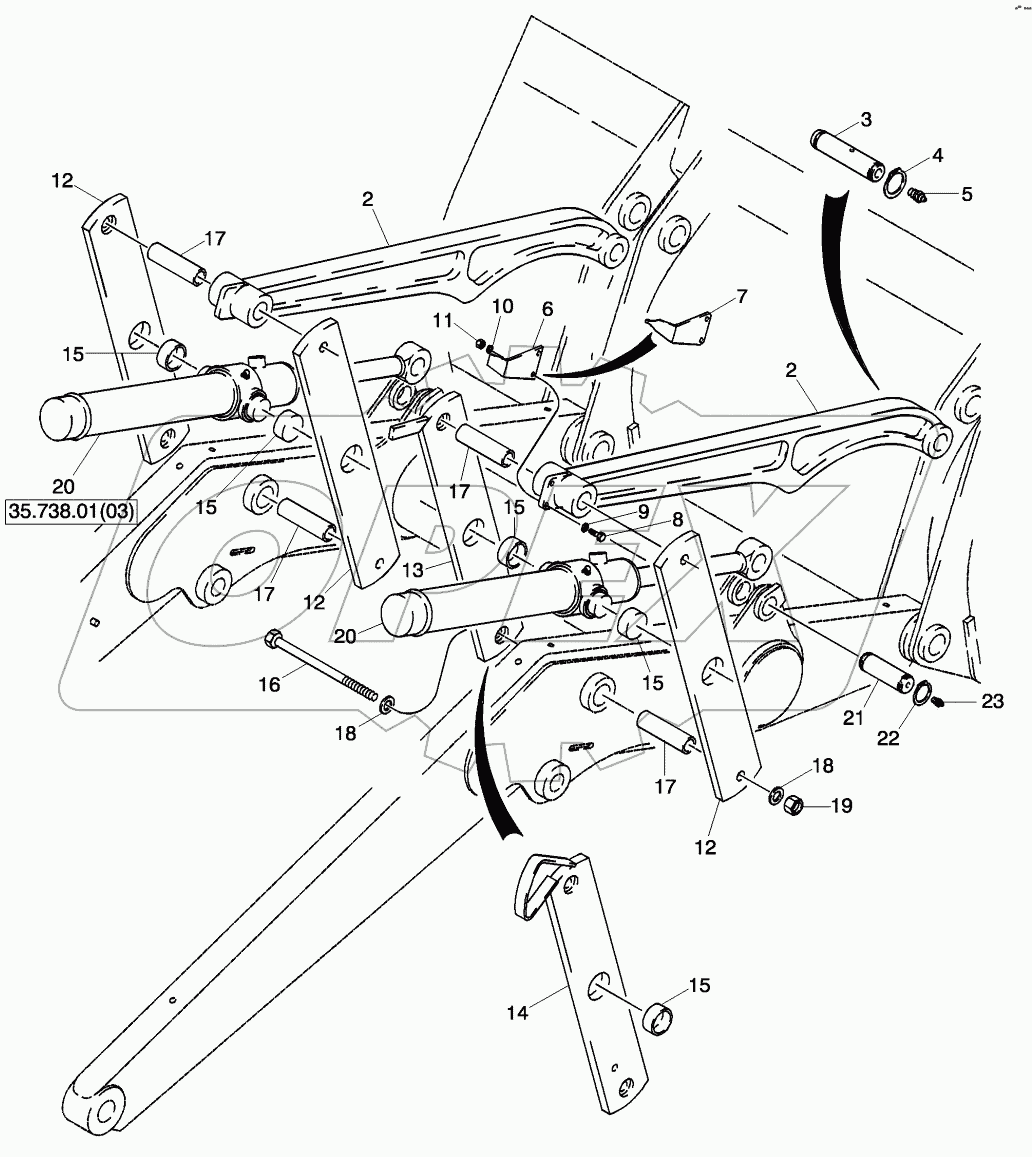  FRAME - LOADER LINKAGE