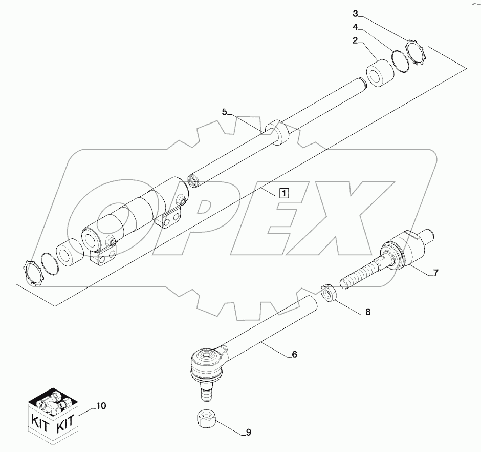  AXLE, FRONT DRIVE - CYLINDER, STEERING STD ACP