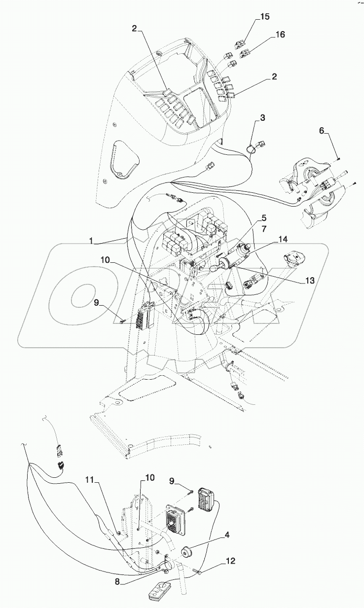  HARNESS - FRONT CONSOLE, SWITCHES