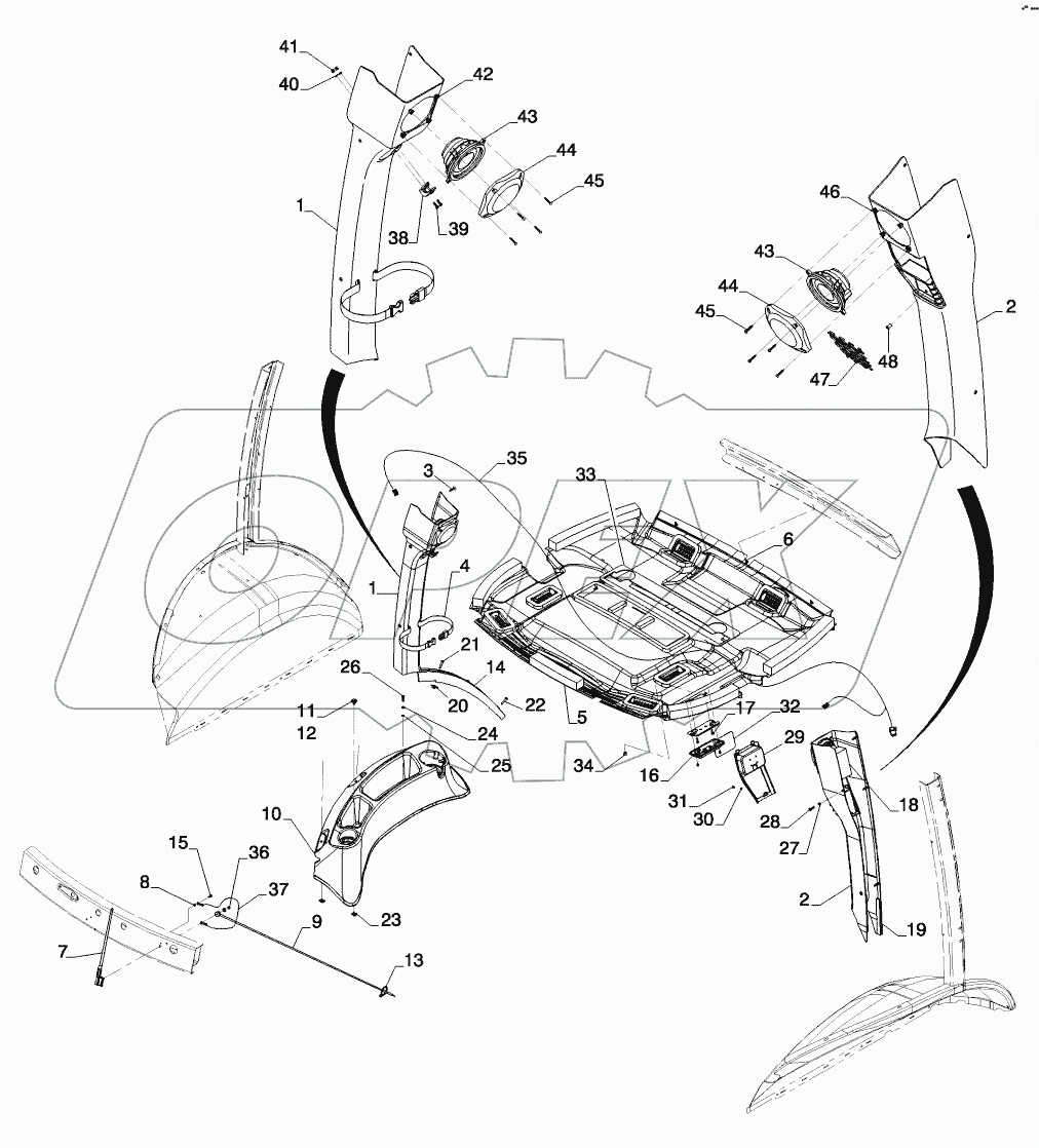  CAB - TRIM AND COVERS