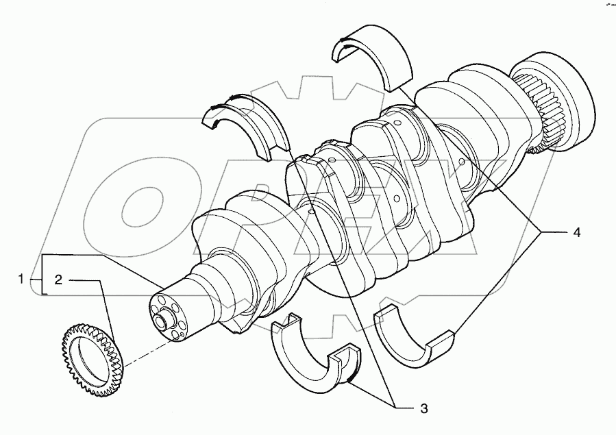  CRANKSHAFT (580SN, 580SN WT, 590SN)