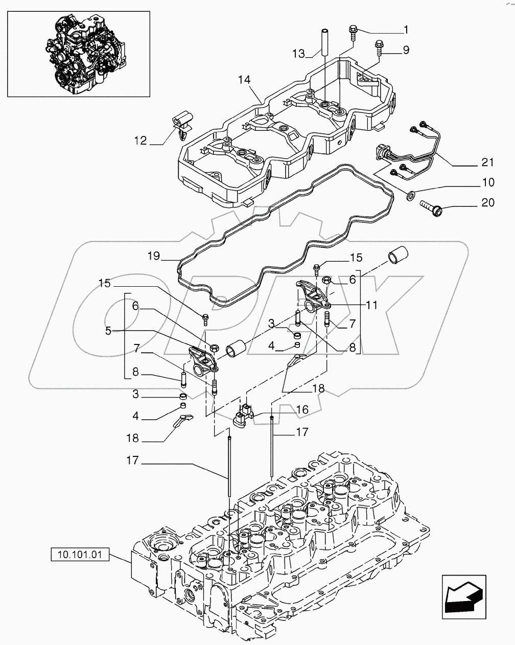  ROCKER SHAFT (580SN, 580SN WT, 590SN)