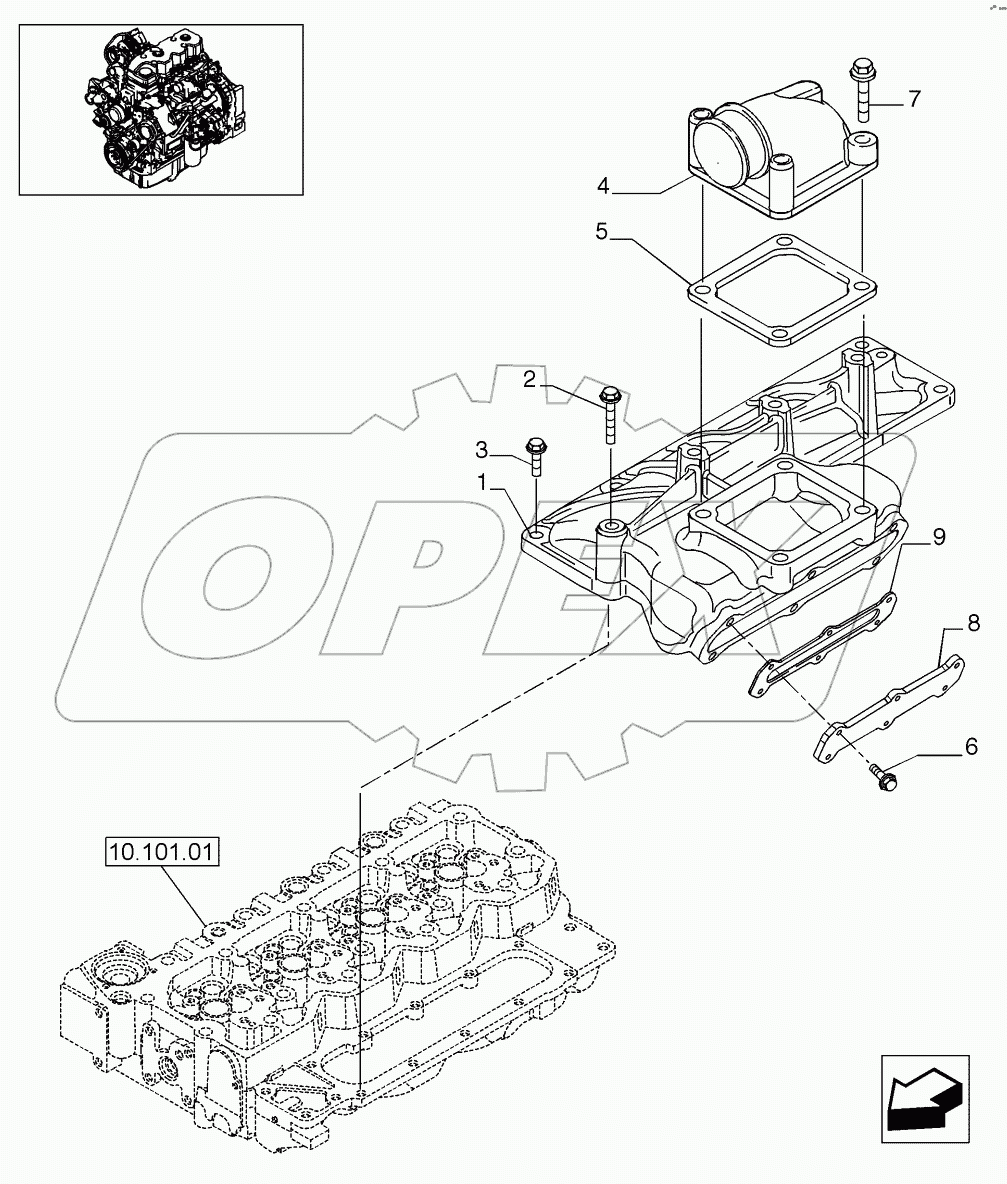  MANIFOLD - INTAKE (580SN, 580SN WT, 590SN)
