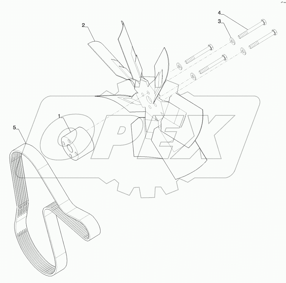  ENGINE FAN - 7BLADE (NON VISCOUS)