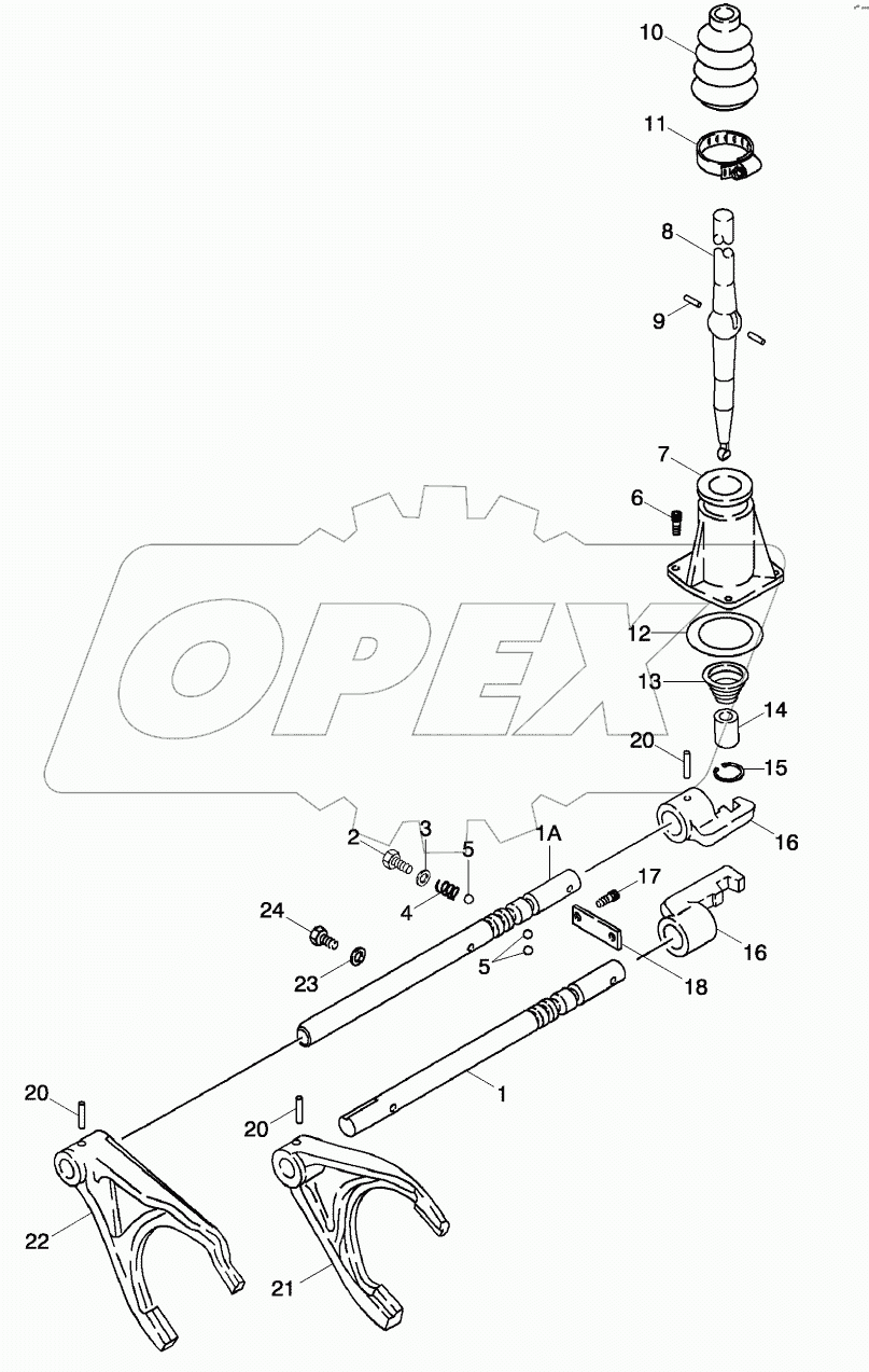  TRANSMISSION - 4WD - SHIFTER MECHANISM