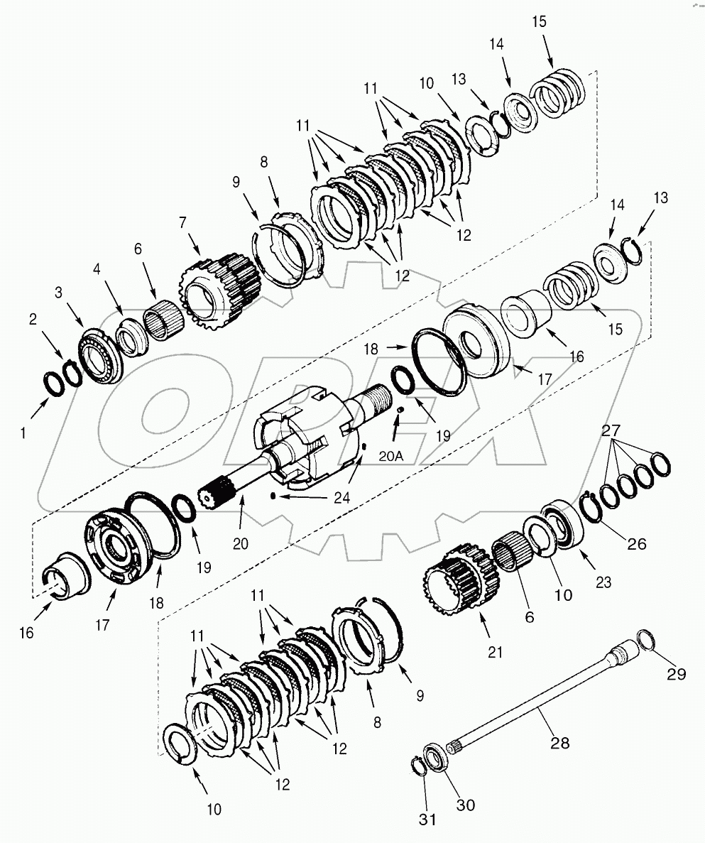  TRANSMISSION - 4WD - SHAFT, INPUT & PTO