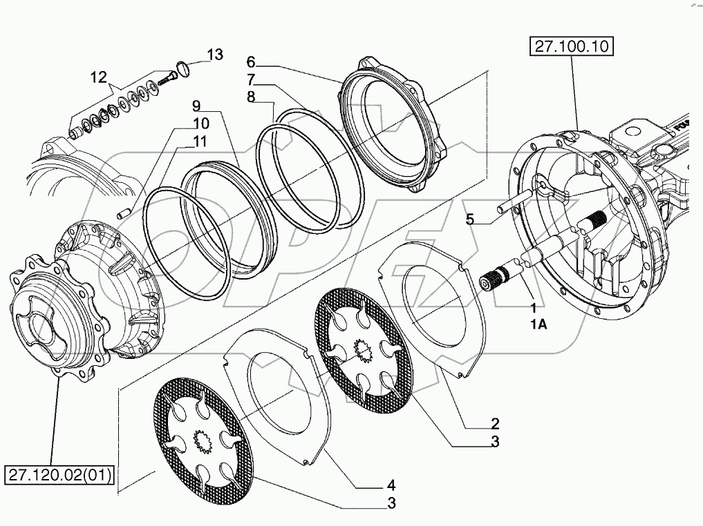  AXLE, REAR DRIVE - BRAKE, DIFFERENTIAL