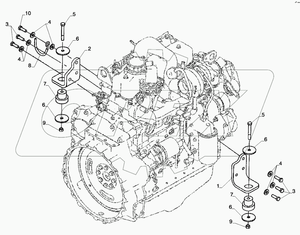  ENGINE - MOUNTING