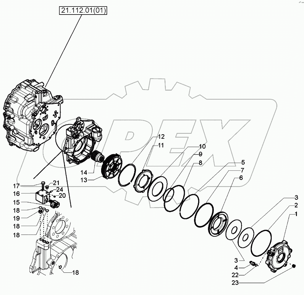  TRANSMISSION - 4WD - BRAKE, PARKING