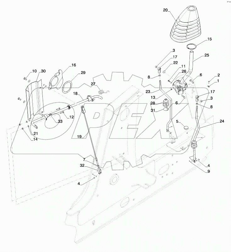  CONTROLS - LOADER LIFT AND BUCKET