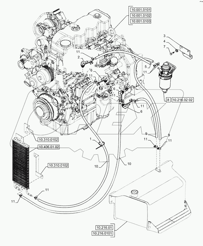 10.210.0101 ­ FUEL PIPES