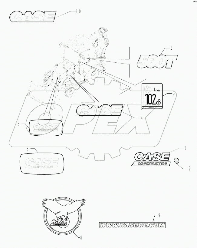 90.108.0210 ­ DECALS