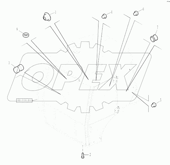 90.150.1002 ­ ROPS FASTENERS