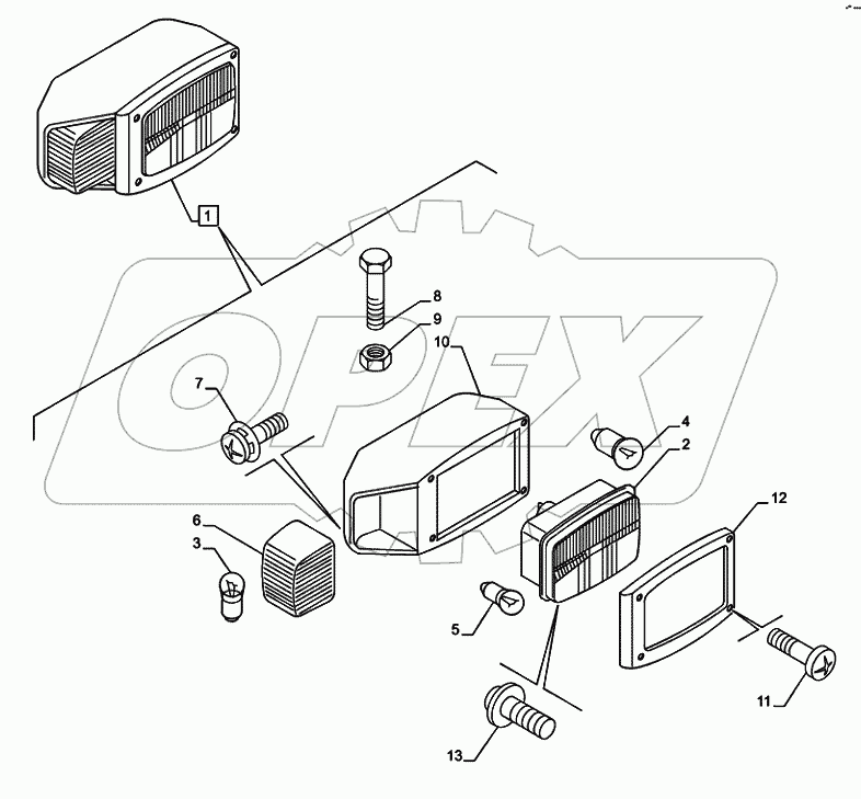 55.404.0302 - HEADLAMP, COMPONENTS