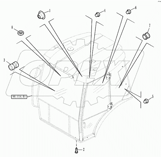 90.150.1002 - ROPS FASTENERS
