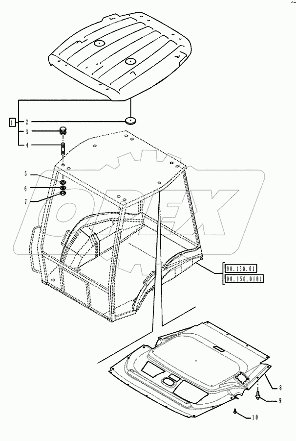 90.154.05 - CAB ROOF