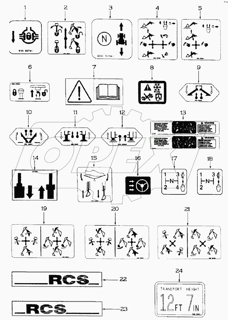  DECALS, 595SLE DBK0009001- 595LSP DBK0010001-