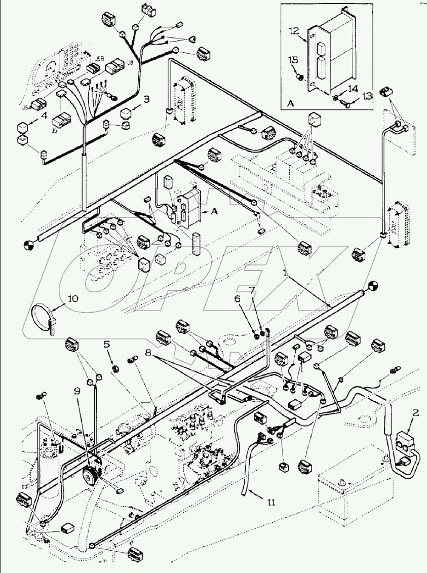  ELECTRICAL CIRCUIT, CHASSIS, 595LSP DBK0010001-