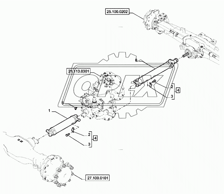 23.101.0104 ­ TRANSMISSION SHAFT ­ 4WS