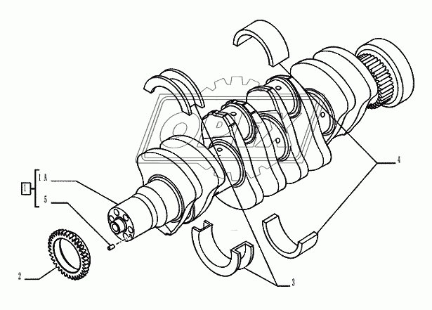 10.103.01 ­ CRANKSHAFT  (2855799)