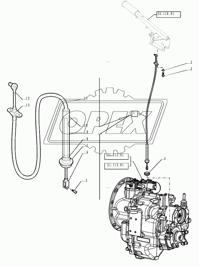 33.110.02 ­ PARKING BRAKE CABLE