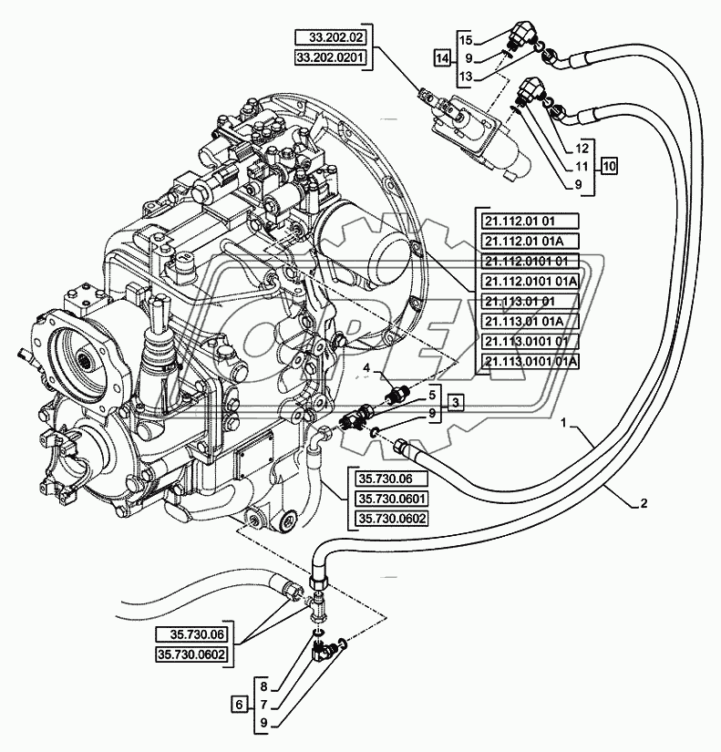 33.202.0103 ­ BRAKE HYDRAULIC SYSTEM