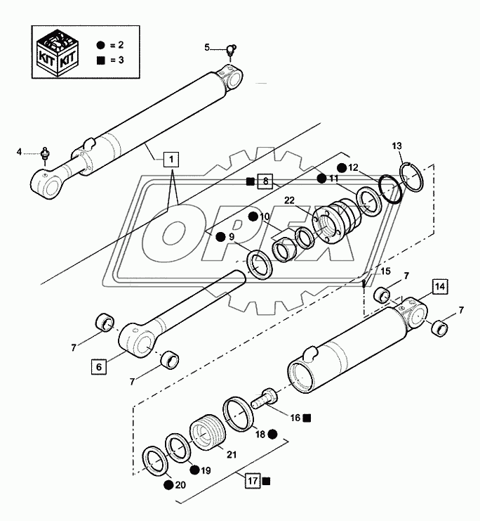 35.723.0101 ­ LOADER BUCKET CYLINDER