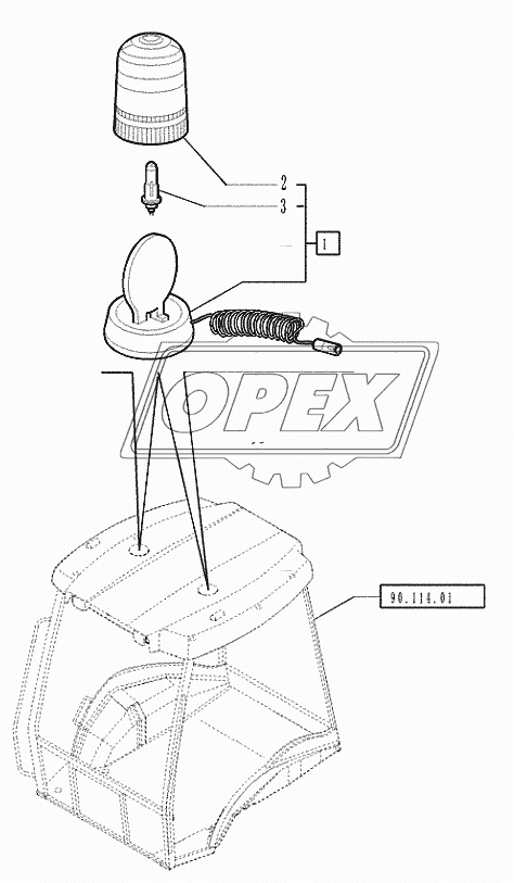 55.404.04 ­ ROTATING BEACON