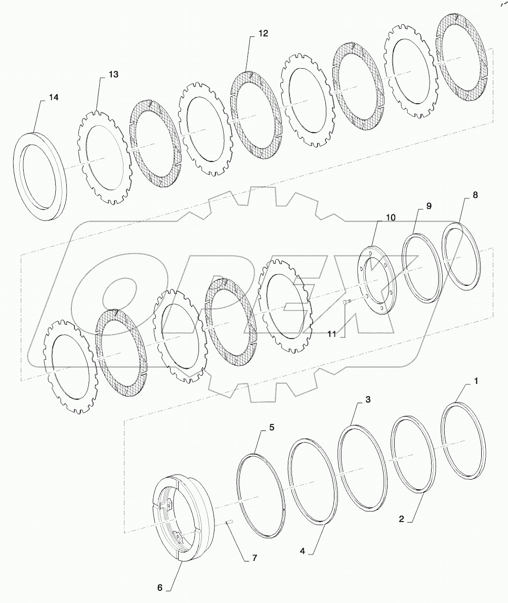  BRAKES, HUB DISC - FRONT AXLE