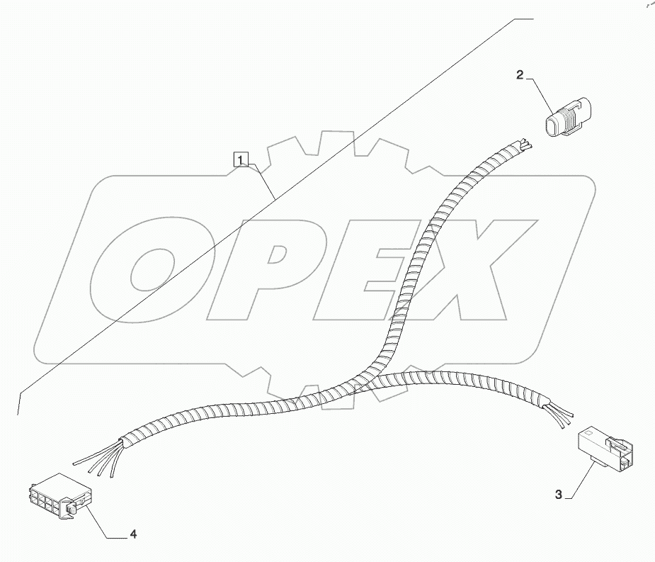  LOADER CONTROL, FNR SWITCH HARNESS