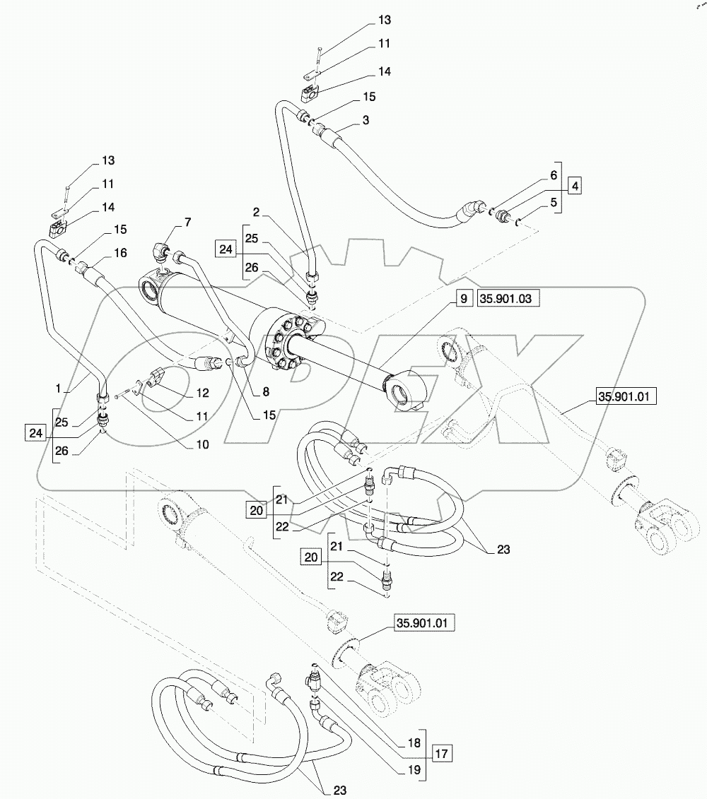  LOAD TILT ASSEMBLY 821F