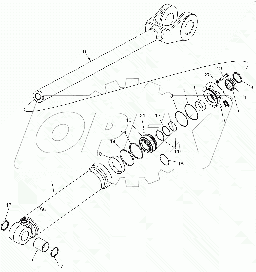  LIFT CYLINDER ASSEMBLY 921F