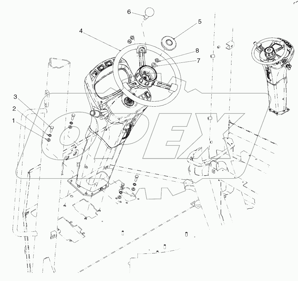  CAB/CANOPY - STEERING WHEEL