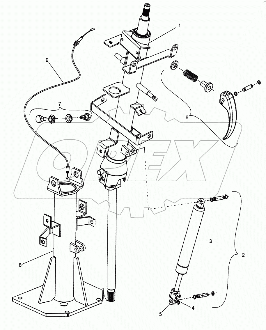  CAB/CANOPY - STEERING COLUMN