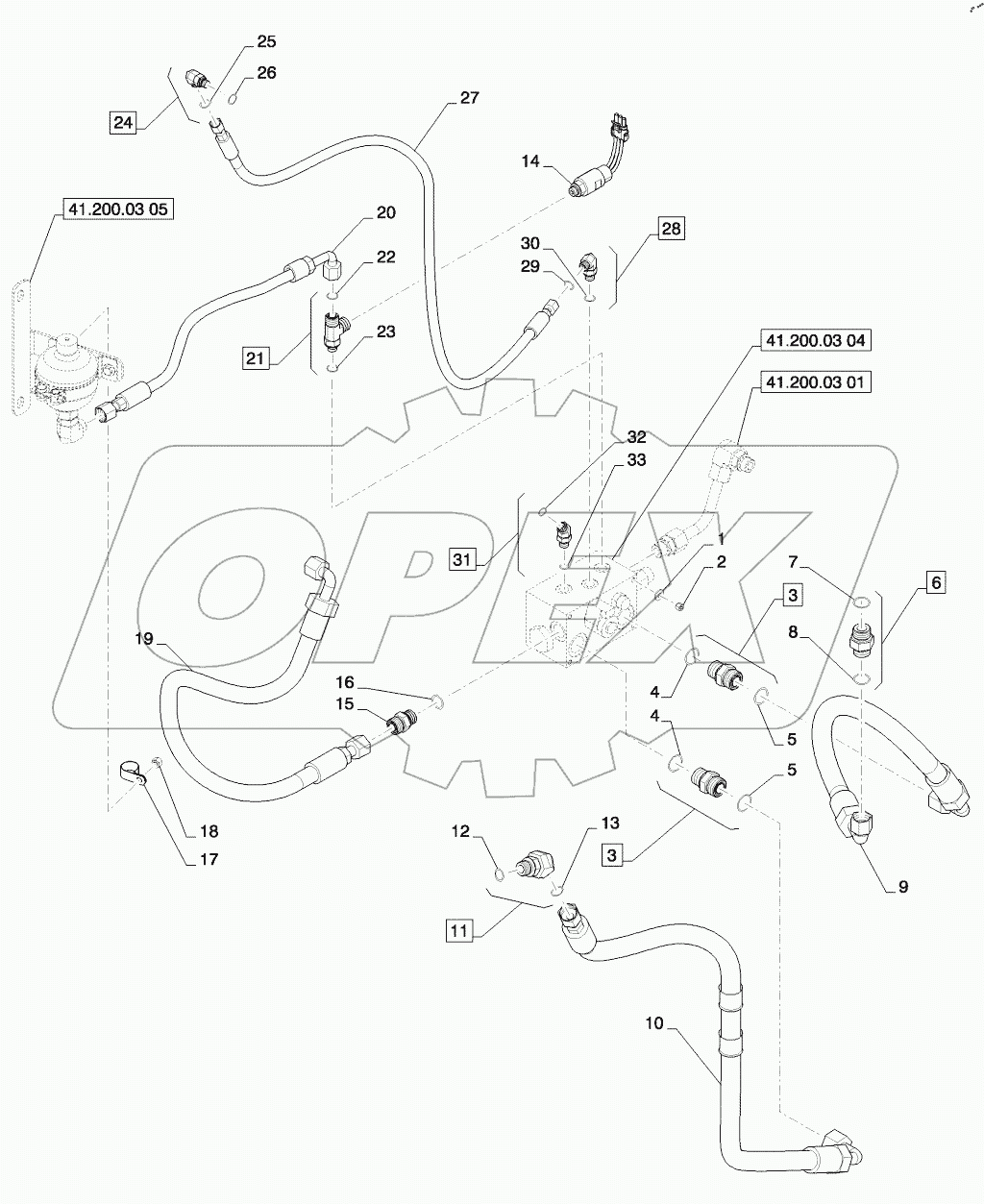  STEERING AUXILIARY, MANIFOLD HOSES AND CONNECTORS