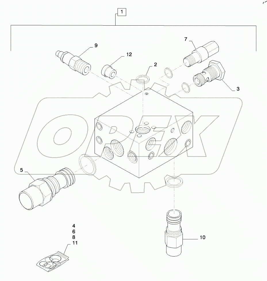  STEERING PRIORITY MANIFOLD 821F