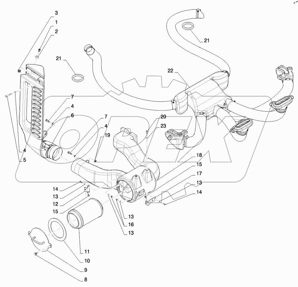  CAB, HEATER AND AIR CONDITIONING DUCTS