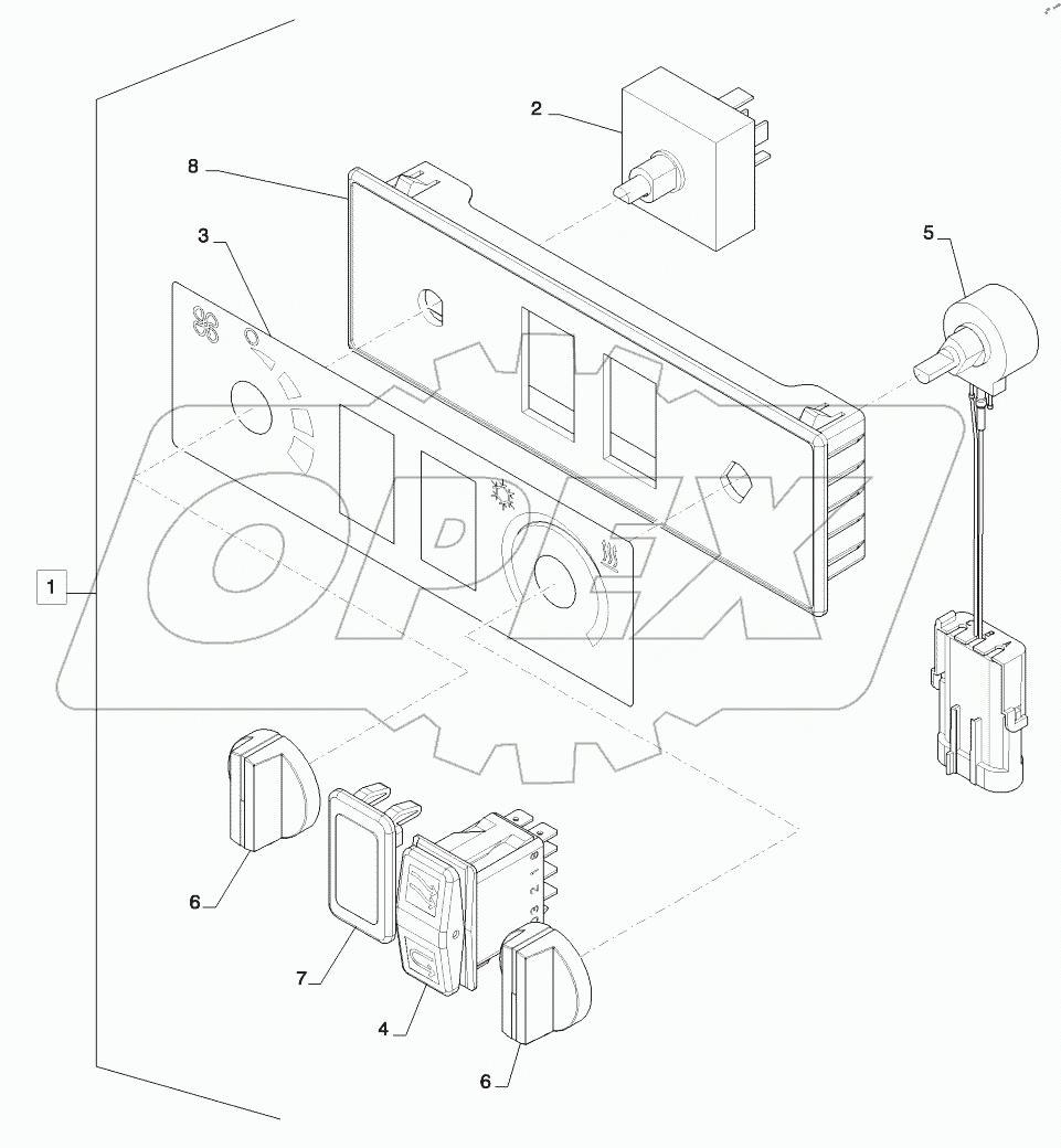  HEATER, CONTROL PANEL