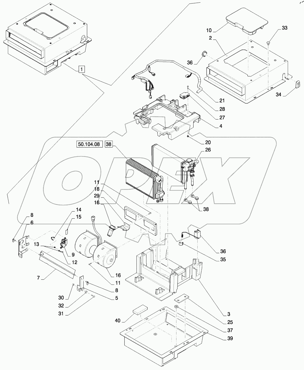  AIR CONDITIONING WITH HEATER ASSEMBLY