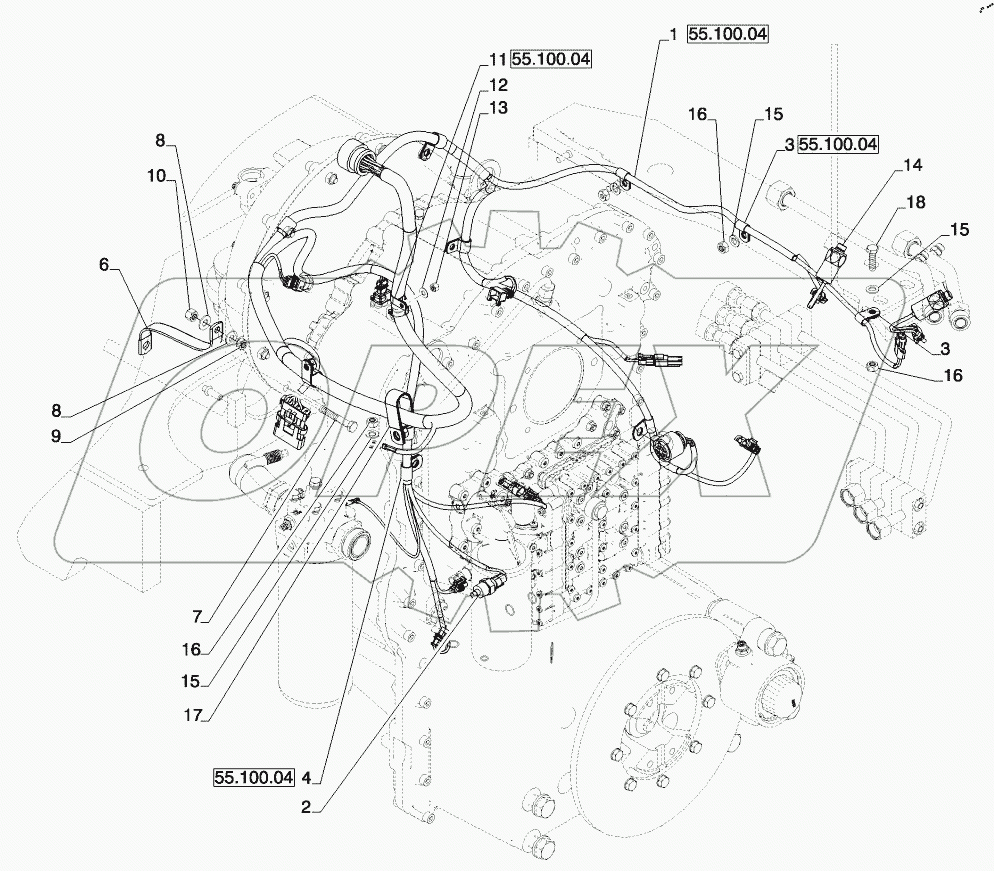  TRANSMISSION HARNESS INSTALLATION