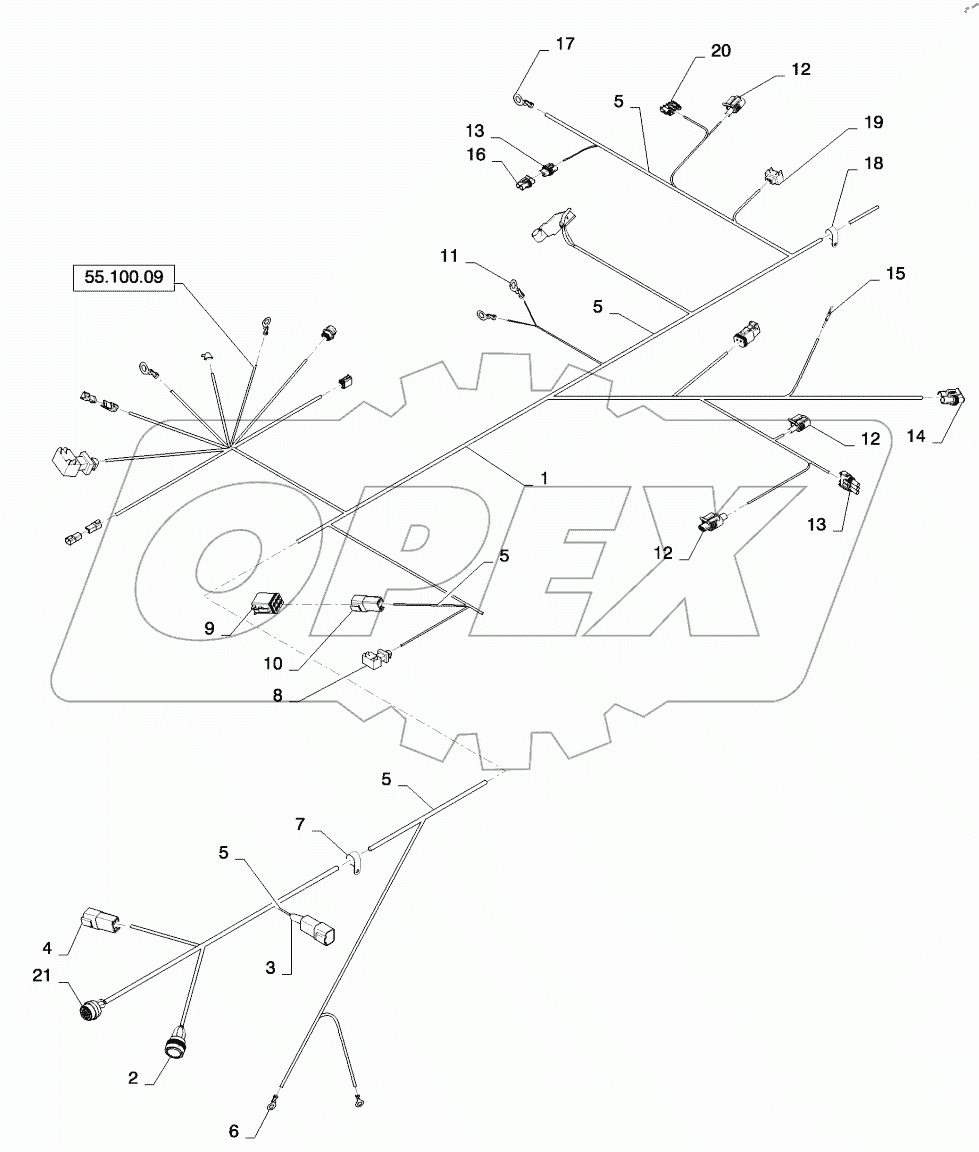  HARNESS, ENGINE AND REAR CHASSIS