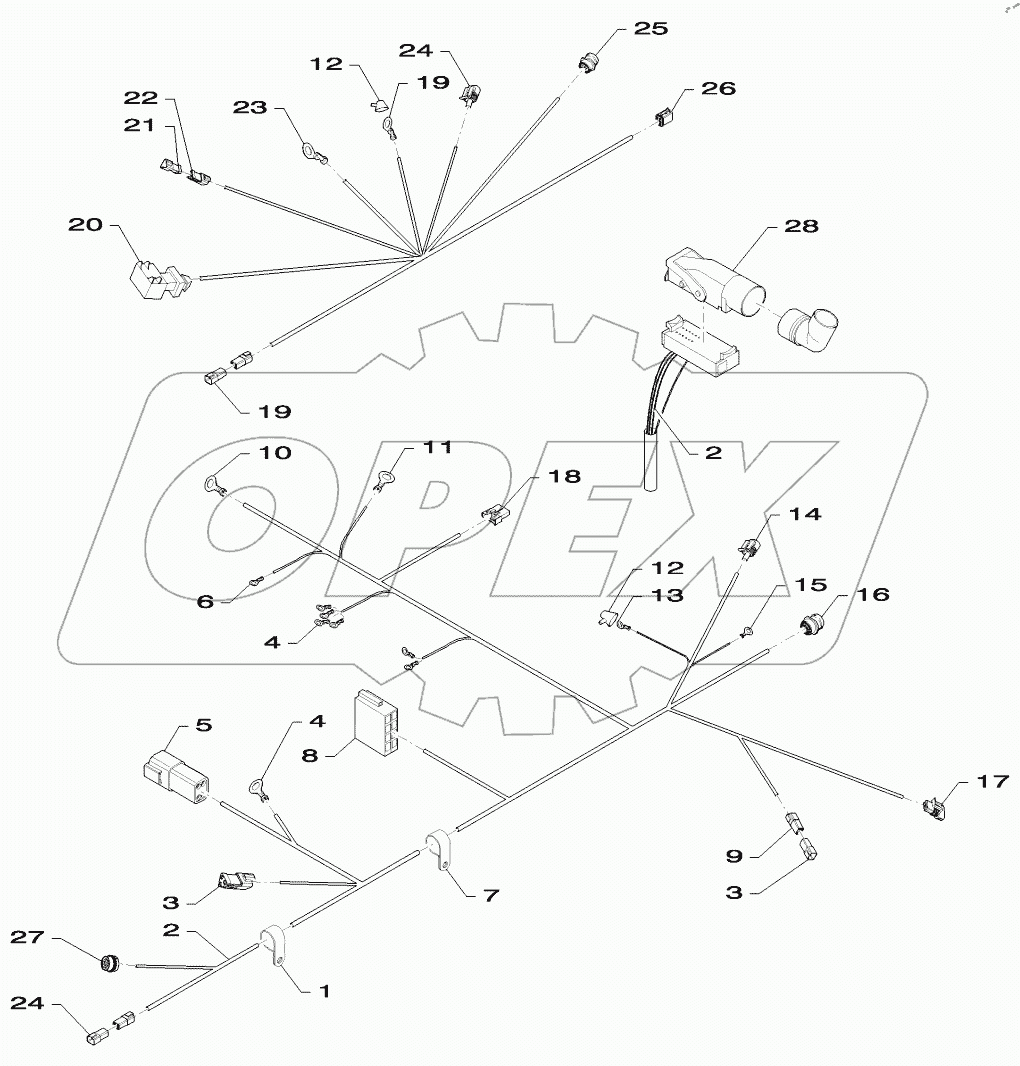  HARNESS, ENGINE AND REAR CHASSIS